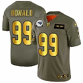 Nike Rams 99 Aaron Donald 2019 Olive Gold Salute To Service Limited Jersey Dyin